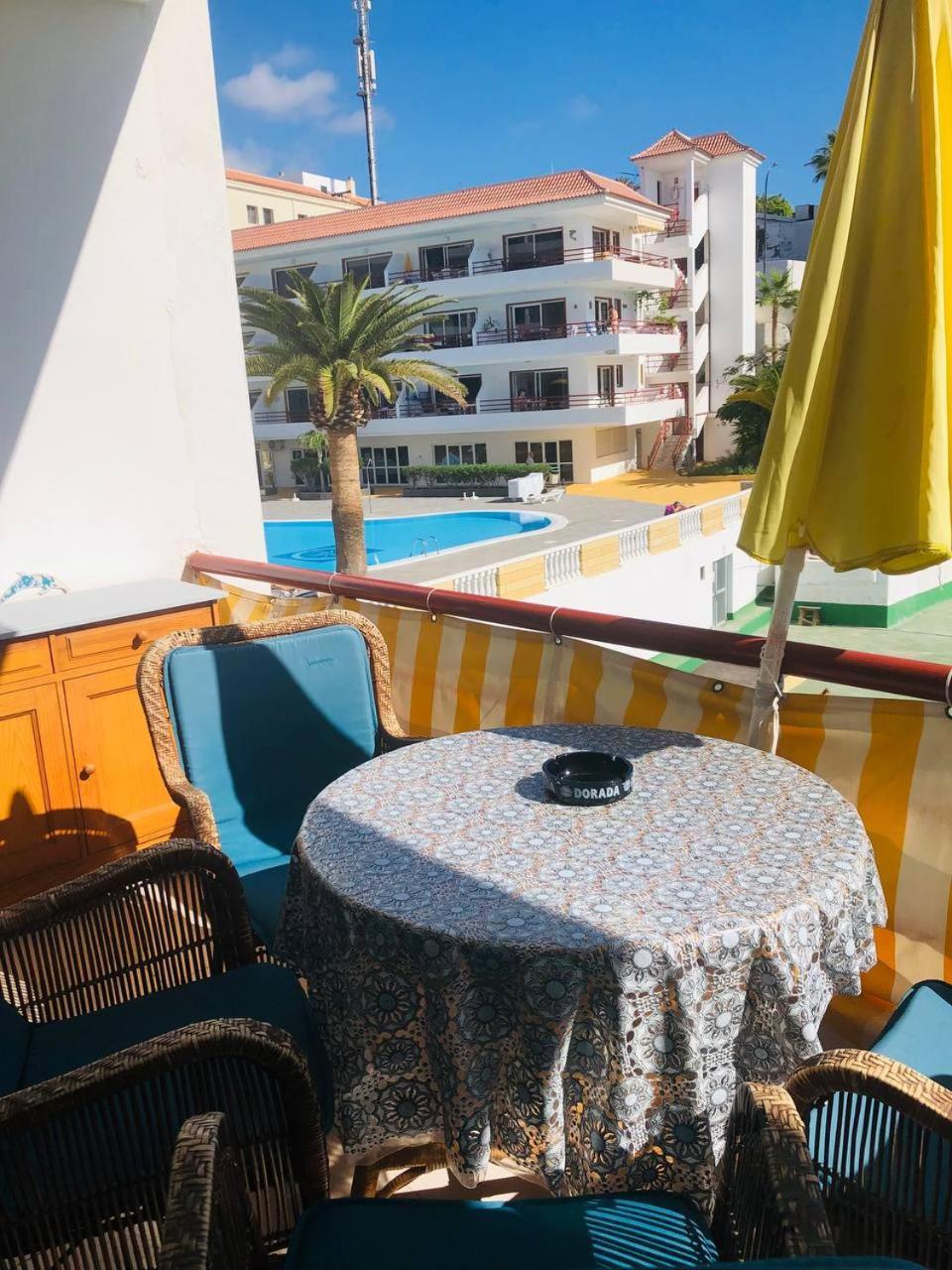 First Line Beach Apartment With Ocean View La Arena Puerto de Santiago  Luaran gambar