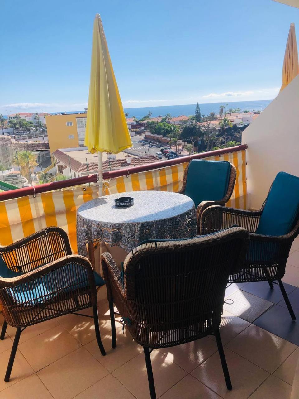First Line Beach Apartment With Ocean View La Arena Puerto de Santiago  Luaran gambar