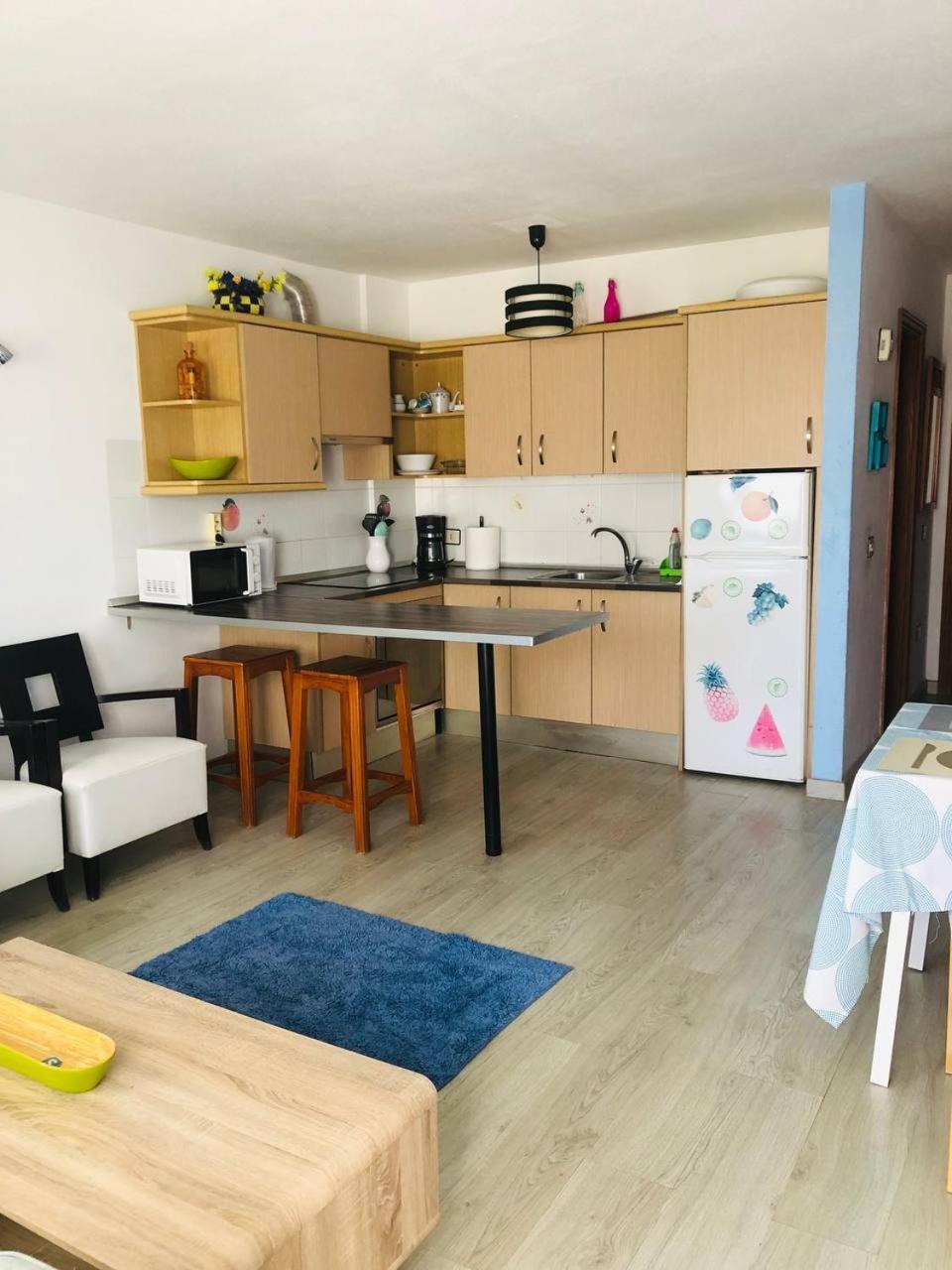 First Line Beach Apartment With Ocean View La Arena Puerto de Santiago  Luaran gambar